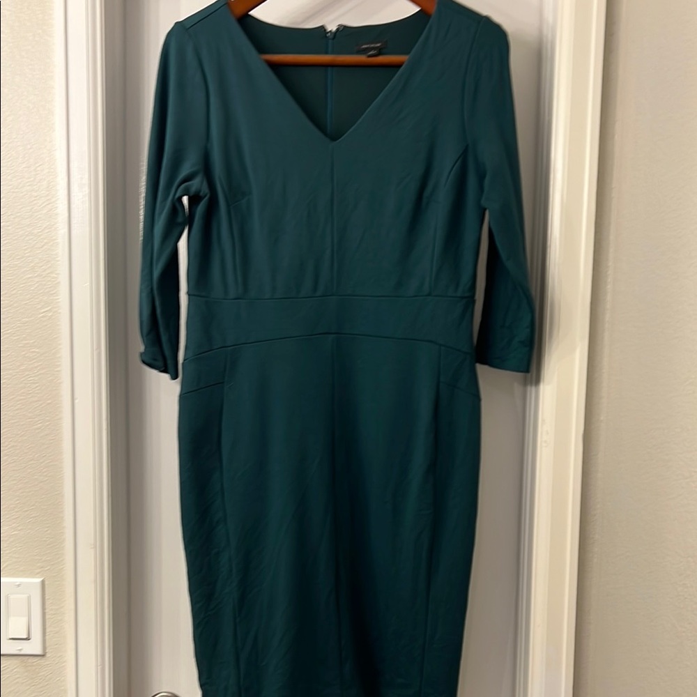 Ann Taylor Dark Green Dress
